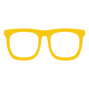 Yellow glasses icon.