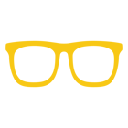 Yellow glasses icon.