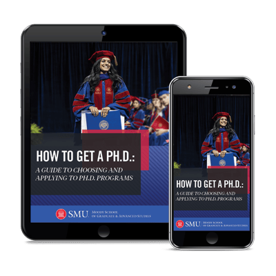 Ph.D. Guide Cover viewed on an iPad and iPhone.